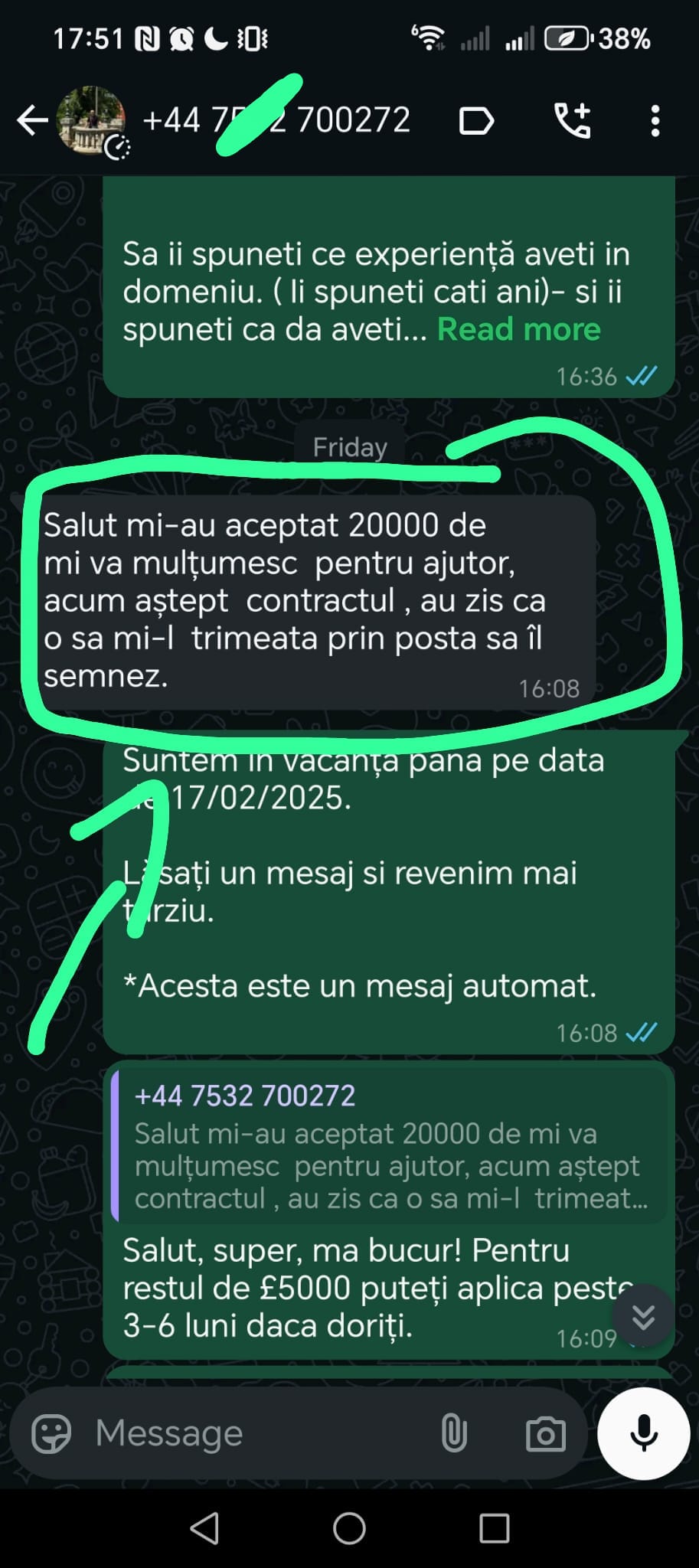 Conversație cu un client ajutat